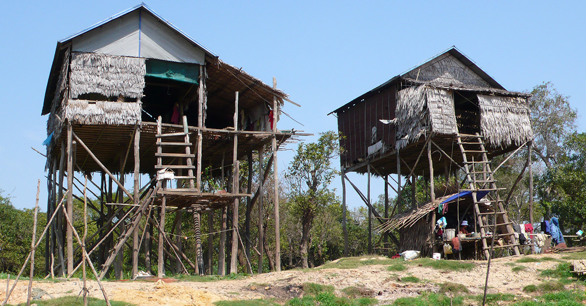 Pfahlbauten, Kompong Phluk, Tonle Sap